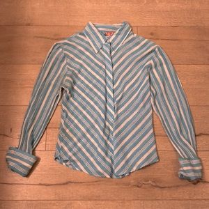 Light Weight Button Up BB Jeans Long Sleeve Shirt